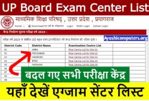UP Board New Exam Center List